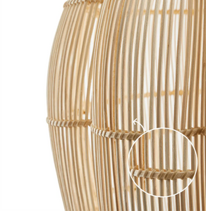 Bohemian Style Rattan Hanging Ceiling Light – Handcrafted Pendant Lamp for Living Room, Bedroom & Home Décor