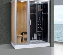 Charger l&#39;image dans la galerie, Luxury Hemlock Wood Infrared  Sauna Steam Combined Room(PRE-ORDER)
