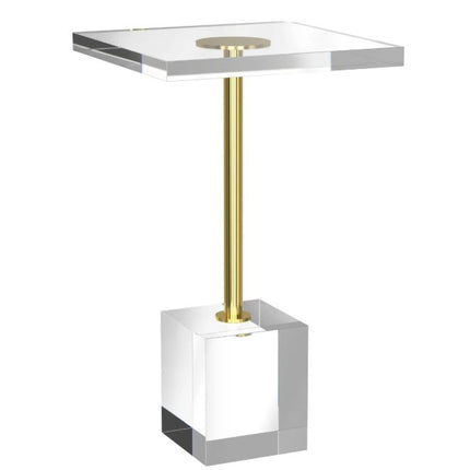 Table de chevet en acrylique pour salon et chambre à coucher, idéale comme cadeau décoratif. 