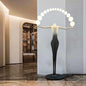 Luxury Hotel Humanoid Sculpture Floor Lamp Dance Goddess Fiberglass Standing Light for Living Room Decoration