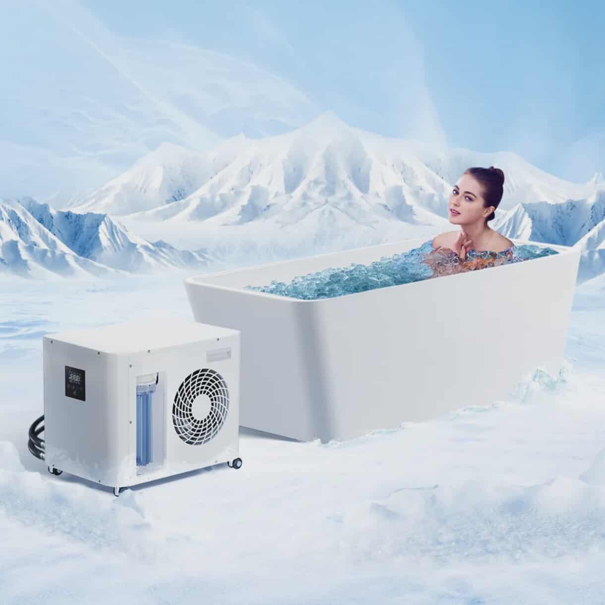 Athlete Fitness Recovery Water Chiller – 1HP Cooling System for Ice Bath & Cold Plunge Therapy