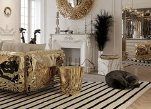 Cargar imagen en el visor de la galería, Tree Trunk Gold Coffee Table Glossy Stainless Steel Modern Style Luxury Living Room Furniture Golden Coffee Table
