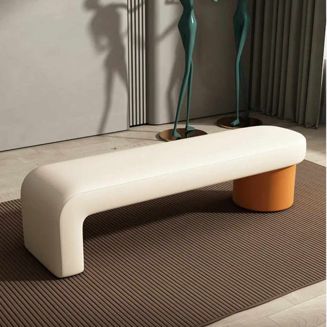 Nordic Commercial Velvet Shoe Changing Stool Home Long Sofa Bench Bed End Stool Ottoman