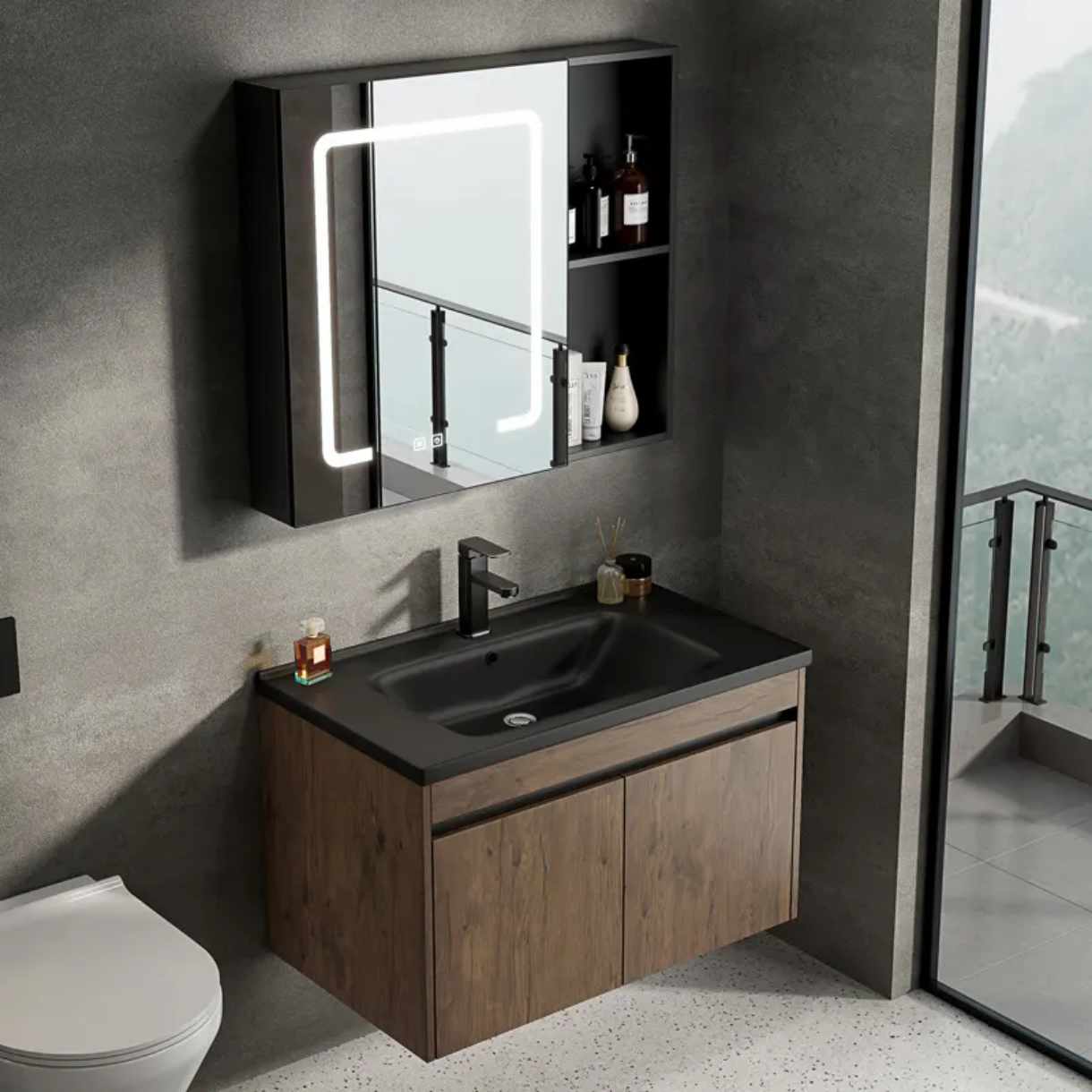 Modern Wash Basin Honeycomb Design Bathroom Cabinet Basin Table Top Vanity Sink Above Counter Wash Bowl