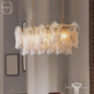 French Retro Glass Chandelier – Modern Luxury Hanging Pendant Light for Living Room, Bedroom & Villa Staircase