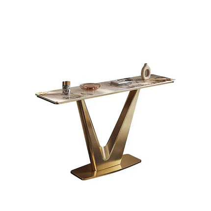 Light Luxury Entrance Table Living Room Door Partition Table Gold Console Home Furniture