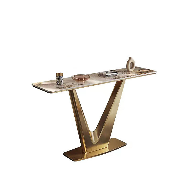 Light Luxury Entrance Table Living Room Door Partition Table Gold Console Home Furniture