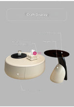 Load image into Gallery viewer, Modern French Cream Coffee Table – High-End Minimalist Designer Tea Table for Living Room &amp; Small Apartment
