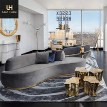 Cargar imagen en el visor de la galería, Tree Trunk Gold Coffee Table Glossy Stainless Steel Modern Style Luxury Living Room Furniture Golden Coffee Table
