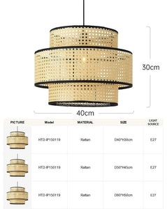 Rattan Pendant Lamp – Custom Lighting Fixture for Living Room & Interior Décor