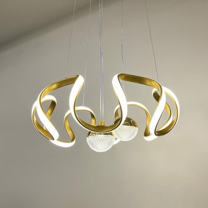 Suspension étoilée dorée nordique – Lustre décoratif moderne pour salle à manger et salon