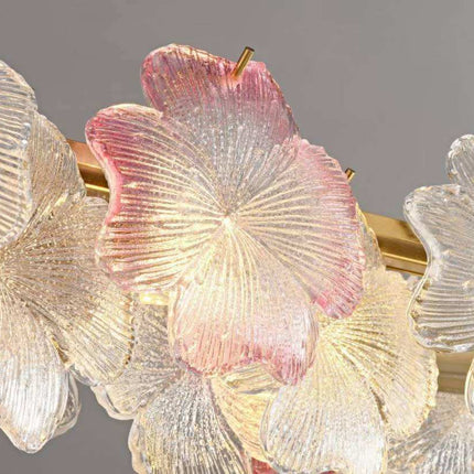 Natural Floral Art Chandelier – Elegant Flower-Inspired Decorative Lighting for Living Room & Home Interiors