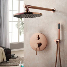 Cargar imagen en el visor de la galería, Rose Gold Wall Round Shower Head 304 Stainless Steel Modern Edition
