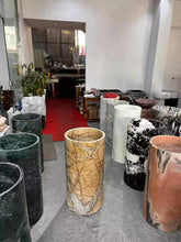 Load image into Gallery viewer, Luxury Round Free-Standing Basin – Brown Marble for Modern Bathrooms
