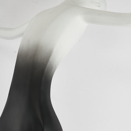 Luxury Hotel Humanoid Sculpture Floor Lamp Dance Goddess Fiberglass Standing Light for Living Room Decoration