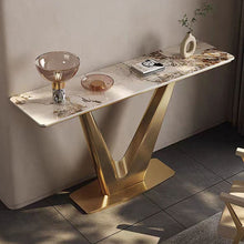 Load image into Gallery viewer, Light Luxury Entrance Table Living Room Door Partition Table Gold Console Home Furniture
