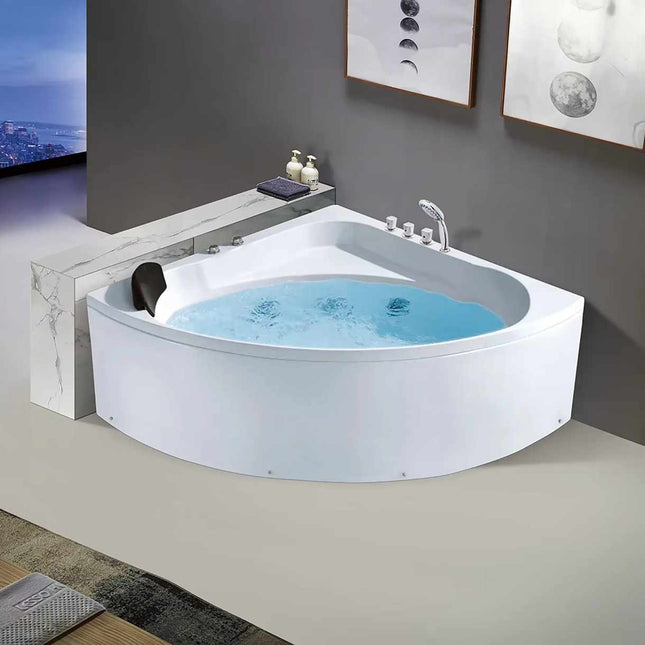Modern White Fiberglass Resin Deep Bathroom Portable Acrylic Shower Base with Seat Arc Design Bathtub Bottom Basin