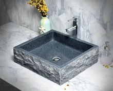 Load image into Gallery viewer, Luxury Rectangular Bathroom Sink – Natural Marble and Granite Stone Washbasin
