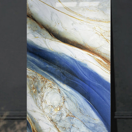 120x60 Luxury Blue and Gold Marble Tiles – Artistic Large Format Wall & Floor Tiles for Modern Elegant Interiors