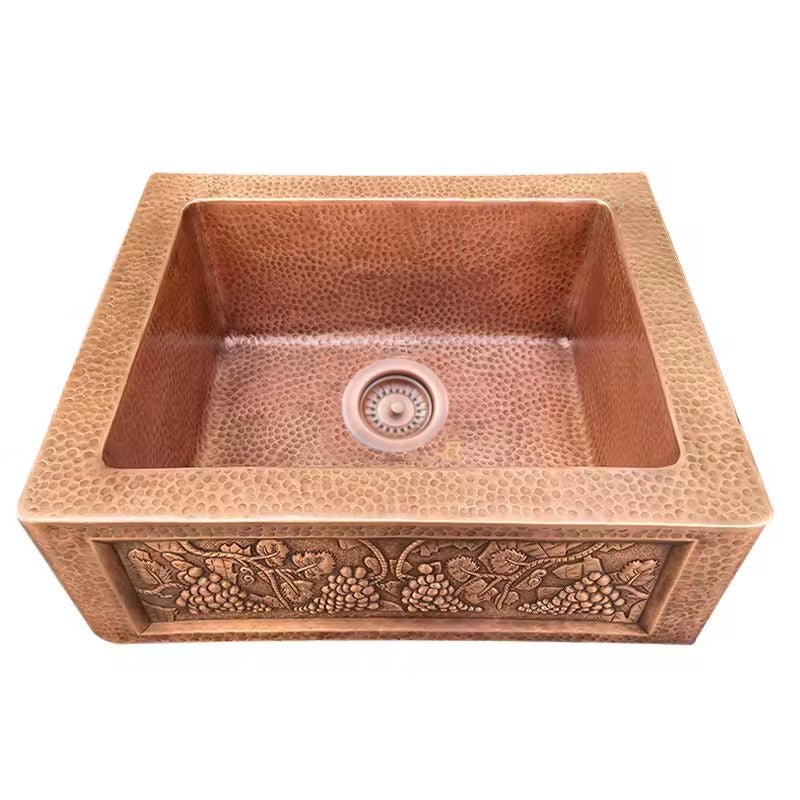 Farmhouse Sink Single Kitchen Sinks Kitchen Room Hand Wash Basin Hand Hammer Decoration Sink