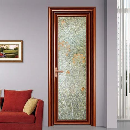 Double Tempered Glass Frosted Doors 80x210cm Crystly Decorative Glass Cheap Interior Doors