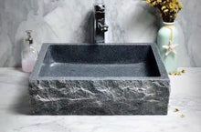 Load image into Gallery viewer, Luxury Rectangular Bathroom Sink – Natural Marble and Granite Stone Washbasin
