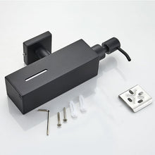 Load image into Gallery viewer, Square Refillable Wall-Mounted Hand Soap Dispenser – Shower &amp; Bathroom Liquid Soap Bottle
