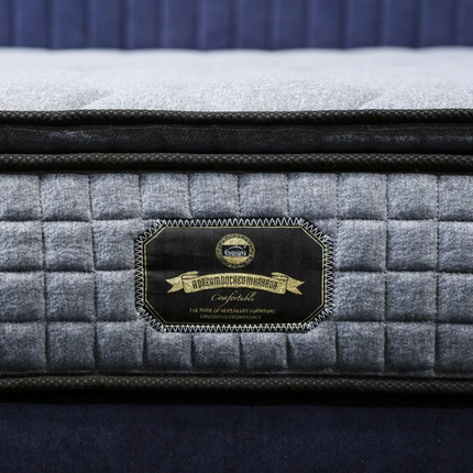 Luxury Orthopedic Memory Foam Spring Mattress Made in France Bamboo Charcoal Extravagant and Comfortable