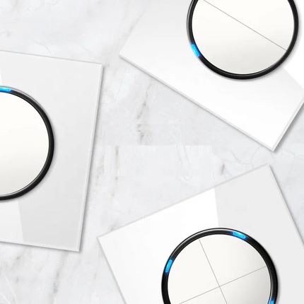 Standard Tempered Glass Switch With Led Light Including Utility Box