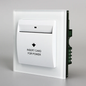 Tempered Glass White Power Energy Saving Hotel Card