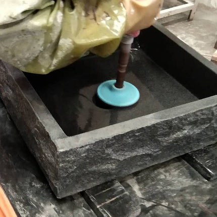 Luxury Rectangular Bathroom Sink – Natural Marble and Granite Stone Washbasin