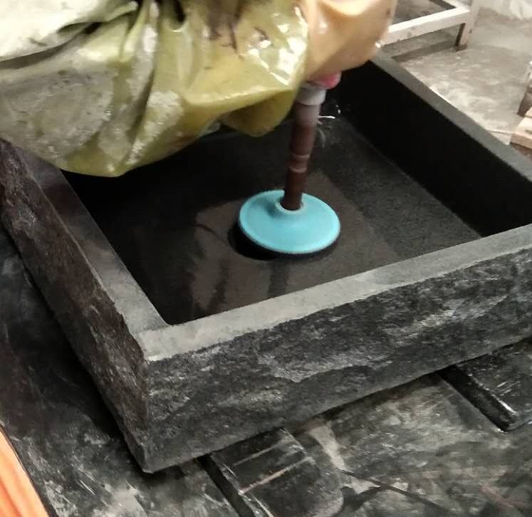 Luxury Rectangular Bathroom Sink – Natural Marble and Granite Stone Washbasin