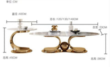 Load image into Gallery viewer, Oval Household Luxury Coffee Table for the Living Room

