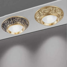 Load image into Gallery viewer, European Recessed LED Pin Light – Anti-Glare Copper Spotlight with Removable Bulb for Living Room &amp; Modern Home Décor
