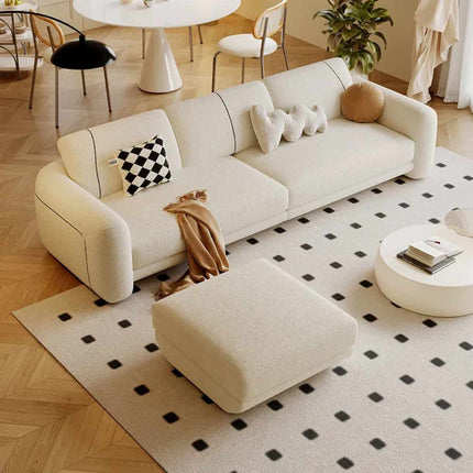 Modernes Samtsofa fürs Wohnzimmer – hautfreundlicher Bezug mit Schaumstoffpolsterung, erhältlich als Einzel-, Doppel- und Dreisitzer.