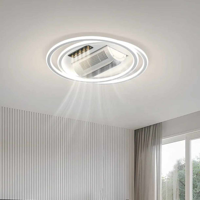 Modern LED Ceiling Fan Light with Invisible Blades