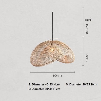 Custom Woven Rattan Ceiling Light – Decorative Pendant Lamp for Bedroom, Living Room & Hotel Interiors