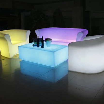 Led Light RGB Chair Sofa and Center Table Outdoor or Indoor Bar Accessories