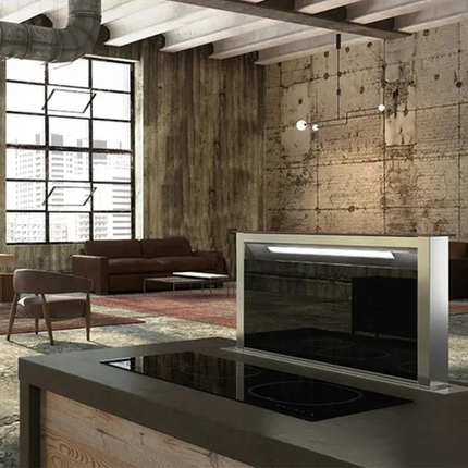 60CM 90CM Super Quiet Downdraft Hood Range Kitchen Cooker Island Touch Control