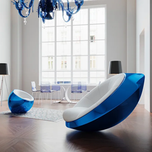 Загрузить изображение в средство просмотра галереи, Royalty Accent Chair Dubai Collections Modern Velvet Sofa Chair -Fiberglass Or Stainless steel 304 Your Choice

