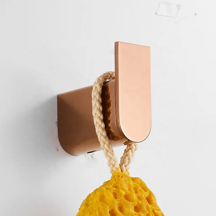 Stainless Steel Rose Gold Electroplated Wall Mounted Bathroom Accessories Set