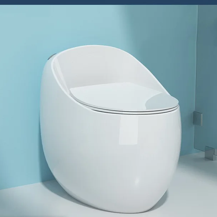 Ceramic Egg Shape Toilet White Design White Color Bathroom Egg Shape Toilet