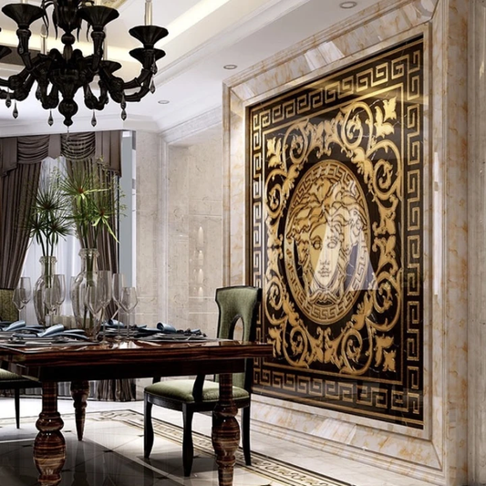 Medusa Porcelain Glass cut Tiles Floor and Wall Tile Mosaic Italian Design