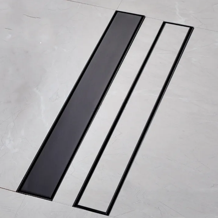 Caniveau de sol long à encastrer pour carrelage de luxe - Caniveau linéaire en acier inoxydable 304