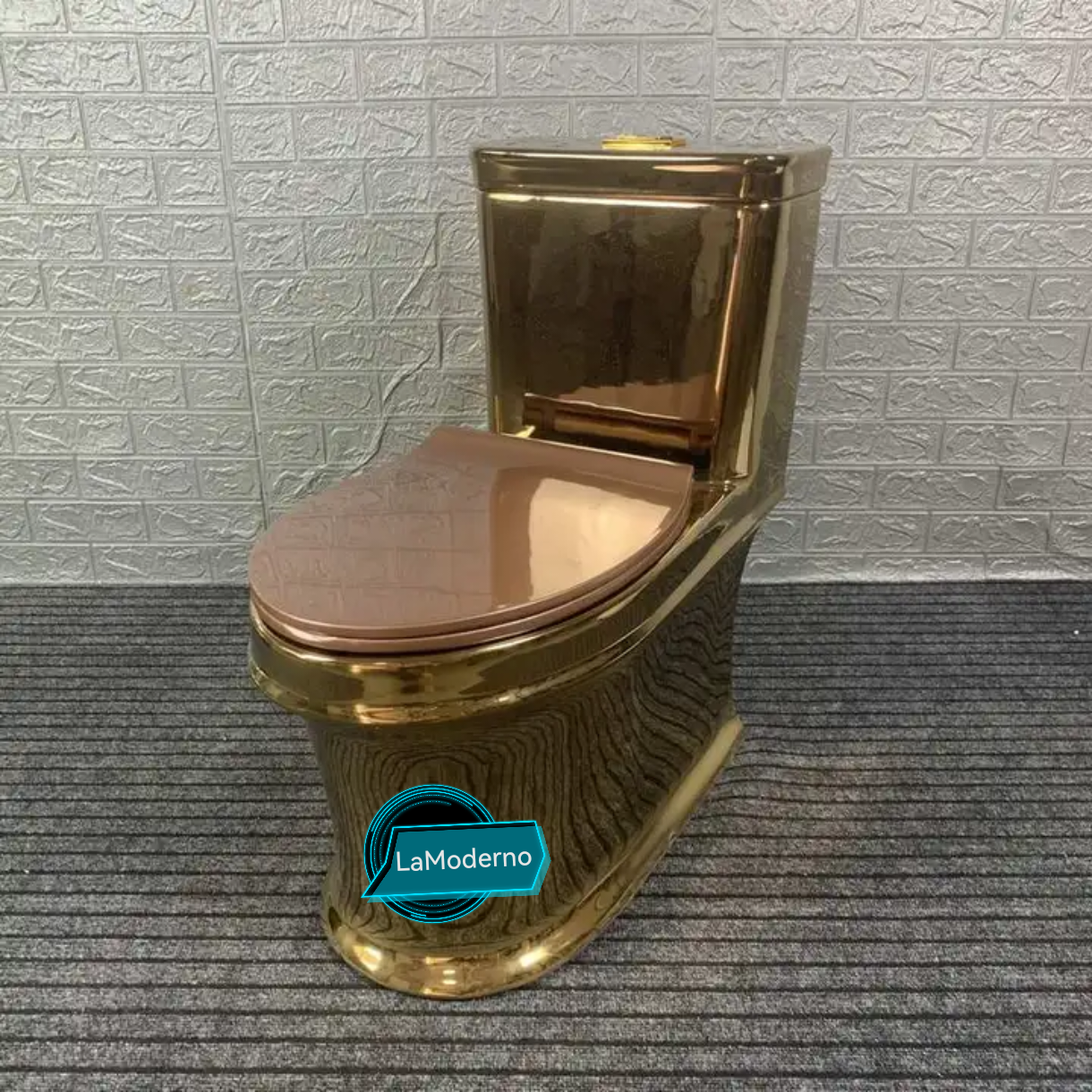 Rose Gold Toilet Bowl Water Closet Electroplated in Highest Degree Special Colors