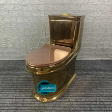 Load image into Gallery viewer, Rose Gold Toilet Bowl Water Closet Electroplated in Highest Degree Special Colors
