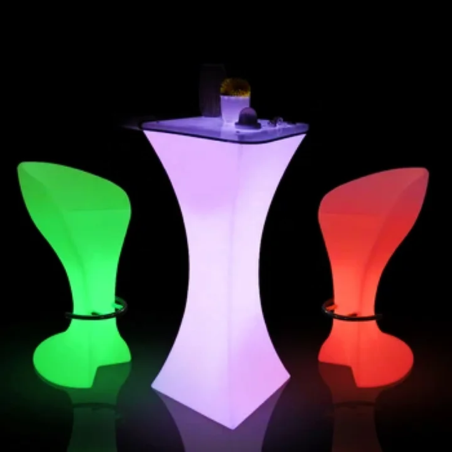 Bar Chair Led Light Outdoor Rechargeable 7 color Changing Lights