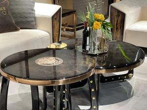 Luxury Italian Medusa Wood Coffee Table