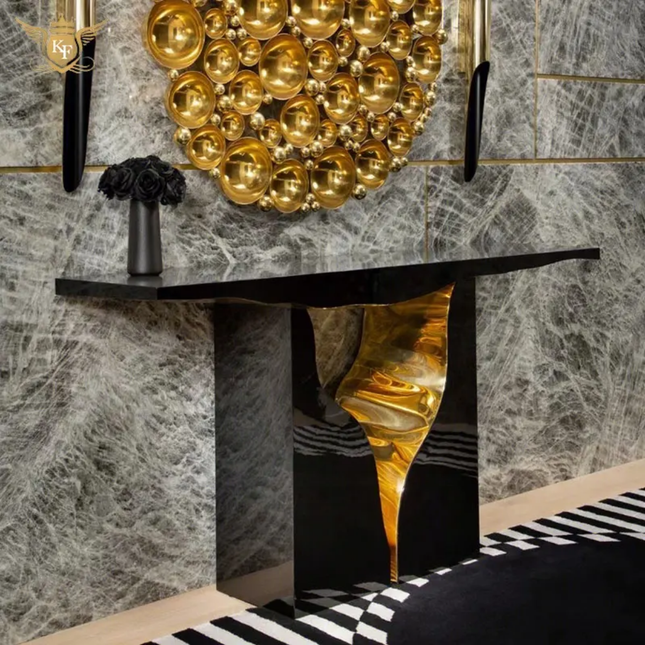 Stainless Steel Italian Style Console Table For Living Room