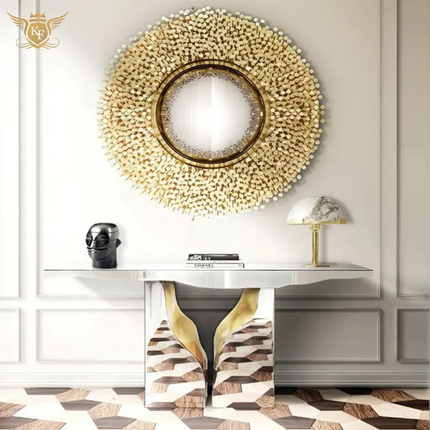 Stainless Steel Italian Style Console Table For Living Room